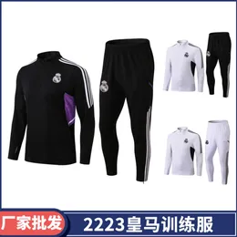 Futebol 23 Real Madrid Paris A S Nacer West Autumn Inverno Inverno adulto Camisas de treinamento de manga comprida