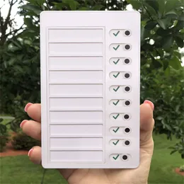 성인 보드를위한 집안화 차트를 목록에있는 RV 체크리스트 보드 휴대용 집안화 차트 여러 어린이 분리 가능한 플라스틱 DIY