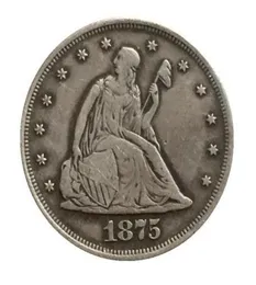 1875S Seated Liberty Twenty Cent Coin COPY0123456789463574