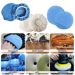 14 PCS AR Liser Pad Aplikatör Pad Mikrofiber Parlatma kaputu ve Parmak için Cep Beyaz ile Ağda Pedi