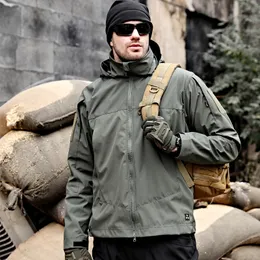 Windbreaker Tactical Army Jacket Herrenladungsmantel Training Wandercamp Trekking Softshell Fishing Jagd Stormsuit