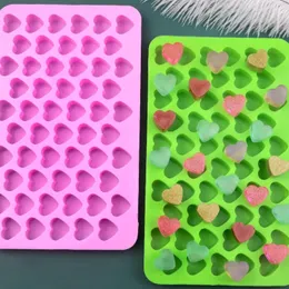 Ljusformar Little Silicone Non-Stick Heart Mousse Cake Liten Love Heart Cake Decorating Tools Chocolate Mold 55 Grids