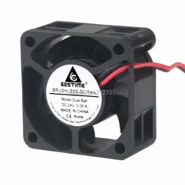 التبريد 2PCS GDSTIME DC 24V 2 دبوس الكرة تحمل 40 مم صغير الكمبيوتر الشخصي CPU التبريد مبرد 40x40x20mm 4020