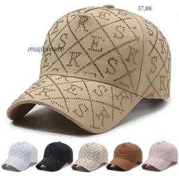Baseball boné primavera/verão nova letra de diamante no Instagram beisebol beisebol feminino feminino filtro solar moda moda versátil estilo pato chapéu de língua