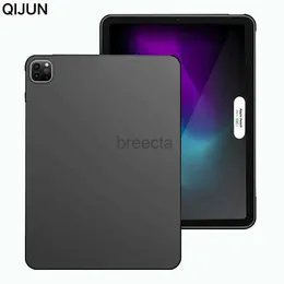 Tablet PC -fodral Väskor TPU -fodral för iPad Pro 11 2024 Silikon svart täckning för iPad Pro 11 2018 2020 2022 Tablettfodral för iPad Air 4 5 10,9 tum 240411