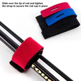 12pcs Balıkçılık çubuğu kravat tutucu kemer elastik kayışlar ayarlanabilir neopren kravat sihirli sarma bant kutbu tutucu balıkçılık aracı aksesuarları