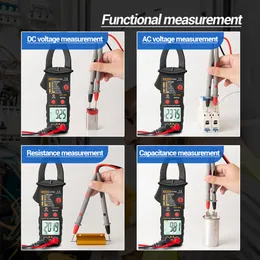 Aneng ST184 Digital Clamp Multimeter 6000 Zählt professionelles Meter wahrer RMS AC/DC -Spannungsstrom -Tester -Werkzeugkapazität OHM