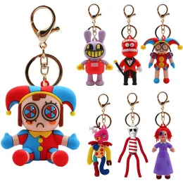 The Amazing Digital Circus Keychains Kawaii Cartoon Pamni Jakarta Angkotang Anime Action Figures Joker Doll Pendant Toys Gifts