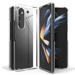 Clear Case для Samsung Galaxy Z Fold 5 4 3 2 PC Полная крышка HD прозрачная защитная оболочка Capa Fundas для Z FOLT5 FOLT4 ZFOD3