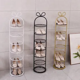 رف الأحذية البسيط DIY سهلة تجميع أحذية الغبار منظم الحامل حامل الحذاء لتوفير الفضاء خزانة أحذية الجرف