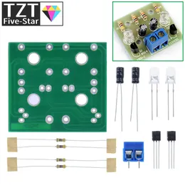 TZT Basit LED Flash DIY Kitleri Devre Elektronik DIY Elektronik Suite Arduino Flash LED Kiti Elektronik DIY Kiti için 1.2mm Parçalar