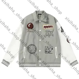 Designer Mens Varsity Jacket Baseball Ledermantel Mode Womens Letterman Jackets Stickerdschreiben Jacke Single Breaced Tops Paare Herrenkleidung 570