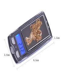 LCD Exibir escalas de cozinha eletrônica Escala digital 001g de alta precisão Mini Pocket Cels Cary Shape Jewelry Scale4285167