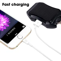 Power Bank for Cellphone Solar Battery Charger with Flashlight and Keychain Mobile Power Supply Energy Saving Battery Power Bank