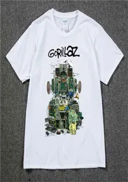 Gorillaz t gömlek uk rock grubu gorillazs tshirt hiphop alternatif rap müzik tişört the nownow yeni albüm tshirt pure cotton9494537