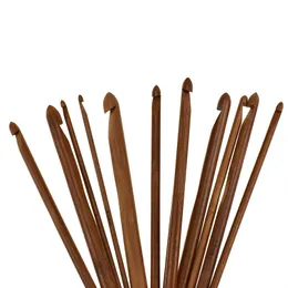 12個の竹の柔軟なアフガンチュニジアのカーペットかぎ針編みのフック針1.2 mかぎ針編みフック針セット
