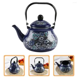 Tassen Emaille Kessel Exquisit Muster Tee Herd dekorative Teekanne