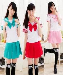 Pink Cos Set Girls Gift Student Uniformen Japanische Schule Uniform Japan und Südkorea Sailor Anzug Kostüme9604156