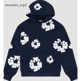 Herren Hoodie Designer Hoodie Demin Tear Jakcet Herbst Winterhose Readymade Foam Blume Brand Kapok Denim Hoodie gedruckt Distressed Pullover Denim Teers Hoodie 3707