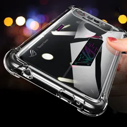 Case to Rog Phone 6 6D Pro wzmocnione rogi wstrząsowe miękkie tpu przezroczystą okładkę dla Asus Rog Phone6 ​​Ultimate Couqe Fundas