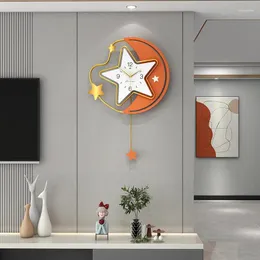 Wall Clocks Kids Rooms Silent Clock Modern Living Room Design Alarm For Bedrooms Cute Decor Wanduhren Home
