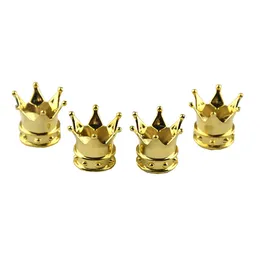 4pcs coroa prateada coroa roxa diamante ciclismo pneu tampa de válvula tampa