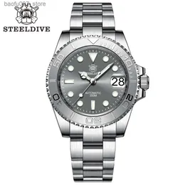 Armbandsur SD1953 NY Color Steel Bezel 41mm Steeldive 30ATM Vattenbeständig NH35 Automatisk Sapphire Glass Mens Dive Reloj V3 Bracele