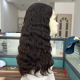 Deep Wave Lace Top Human Hair Perücken für Frauen natürliche #2 Farbe Jungfrau Haar Spitze Top Perücke mittlerer Teil wellige Spitze Perücken 22 Zoll Perücke