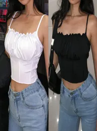 Sexy Crop Top Women Sleveless Slim Skinny CamiSole Bralette Bustier Top 2020 Summer Streetwear Short Top Top Shirt7578696