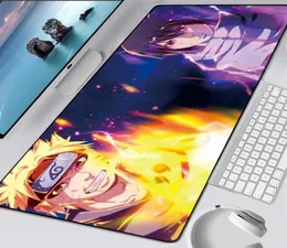 900x400 мм мультфильм XXL Cool Naruto Mouse Mate Pad Подудо для ноутбука Аниме Mousepad Sasuke Rubber PC Gaming Keyboard Desk Mouse Pad Y033680333