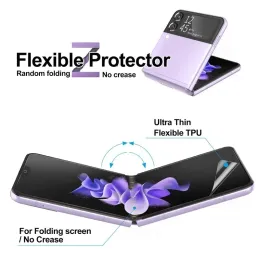 2pcs HD Hidrojel Film Ekran Koruyucu Samsung Galaxy Z Flip4 Samsung Z Flip3 için Yumuşak Protect Film