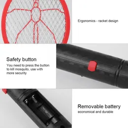 Electric Mosquito Swatter Strong Battery Type Electric Mosquito Killer Three Layer Safety Net Fly Fruit Insect Swatter Household