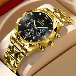 ساعة Wristwatches رجال الأزياء الفاخرة يشاهد عالي الجودة من الأعمال التجارية العلامة التجارية العلامة التجارية Wristwatch Waterproof مضيئة تاريخ Quartz Men's Watch