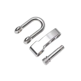 1/2Pcs Plating Zinc Alloy O/U-Shaped Anchor Shackle Screw Pin Paracord Bracelet Buckle Outdoor Survival Rope Fittings