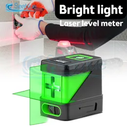 Лазерный уровень автоматическая световая тонкая линия мини-2-линейная линейная линейка линии зеленого света самостоятельно выравнивающая вертикальная и горизонтальная