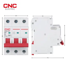 CNC MCB Breaker 1p/2p/3p/4p 50/60 Hz 6KA Miniaturowy wyłącznik 6/10/16/20/25/32/40/50/63/80a