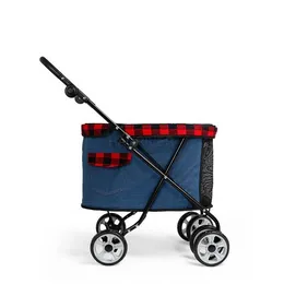 Pet Cart Teddy Little Dog Outgoing Handcart Small Cat Foldable Baby stroller Lightweight Dog Walking Supplies