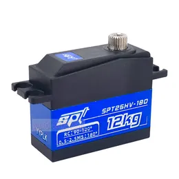 SPT 25HV-180 12kg servo à prova d'água 25t 90 Suporte de alta pressão All Metal Gear de Metal 25g Micro Gereing Gear Shift Diferencial