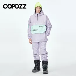 COPOZZ Winter Ski Jacket For Men Women Warm Waterproof Ski Jacket Outdoor Snowboard Wear Ski Pants Windproof Ski Coat Snow Outfi