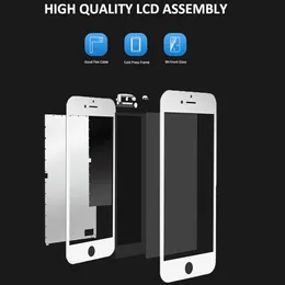 LCD -skärm för iPhone 5 5S 5C SE 2016 Display Touch Digitizer Assembly Black White Display Replacement Pantalla+Case+Tools Kit