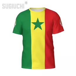 Имя номера номера номера Senegal Flag Emblem 3D футболки для мужчин женские футболки Джерси Командная одежда футбольная футбольная футболка подарочная футболка