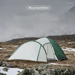 Namioty i schroniska na świeżym powietrzu kemping Yala Tent MountainHiker Duża przestrzeń podwójna aluminiowa bieguna lekka przenośna wodoodporna filtr przeciwsłoneczny
