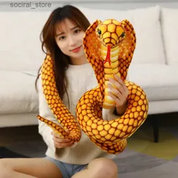 Plushowe zwierzęta 1PC 80 cm/170/240 cm symulowana kolorowa kolorowa pluszowa zabawka pluszowe zwierzęta Snakes Plushies Doll Funny Spoof żart