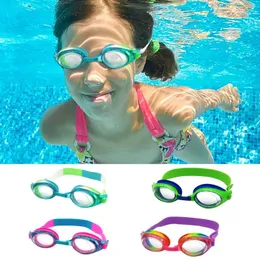 Silikon Schwimmbrille Kinder Kinder Schwimmen Pool Diving Schwimmwasser Sportgläser farbenfrohe wasserdichte Anti -Nebel