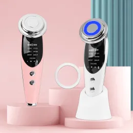 Massager 7 in 1 RF EMS Micro corrente di sollevamento della corrente VIBRAZIONE LED Terapia Foto Terapia Face Ringiovanimento Rinnoia ridotta Massager facciale Massager