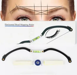 Mikroblading Eyebrow Ruler Mapping Kit Permanent Makeup Eyebrow Arrow Line Ruler med Mapping String för Brow MicroShading Maker8878062