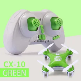 Intelligent UAV CX-10 Mini Drone 2.4G 4CH 6 eixos LED RC Four Helicopter Toy Pocket With Lights Childrens H240411