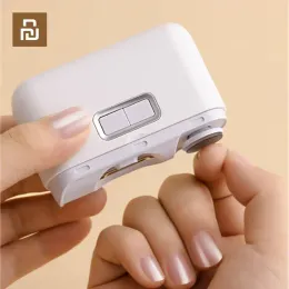 Acessórios YouPin Xiaolang Polishing elétrico Clipper Pro USB Recarregável Trimer de unhas elétricas Clipper de unhas automáticas com luz