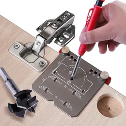 35mm Concealed Hinge Drilling Jig Guide Hinge Hole Drilling Set Woodworking Tool Opener Locator Door Cabinet Auxiliary Tools