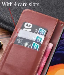 Luxury Leather Flip Book Style Case for Tcl Plex Vintage Protective Wallet Stand Card Holder Fall för TCL Plex 653 Telefon Bag9689385